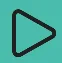 The Sensory Readable Play button — a play-triangle icon on a teal background, the leftmost button on the colour-mode Readable toolbar.