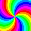 The Sensory Tint app icon — a rainbow-coloured swirl on a square tile.