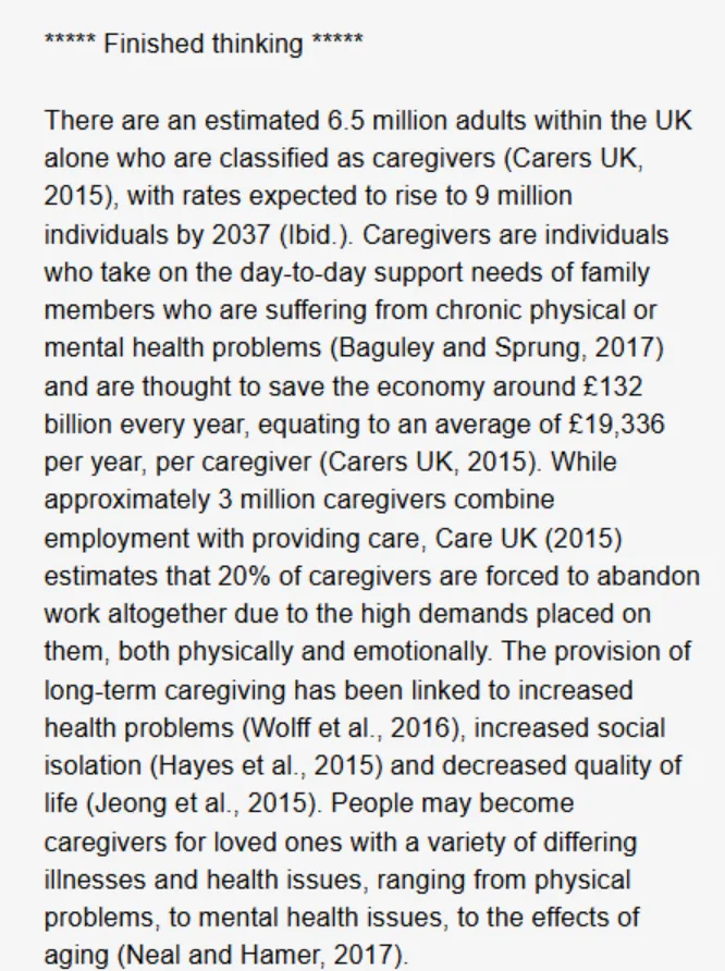 Sensory Writeable Check analysis output showing the corrected and improved version of the text